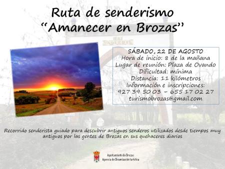Cartel ruta senderista