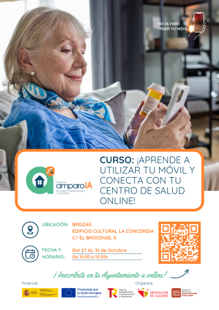 Imagen CURSO ¡Aprende a utilizar tu móvil y conecta con tu centro de salud online!